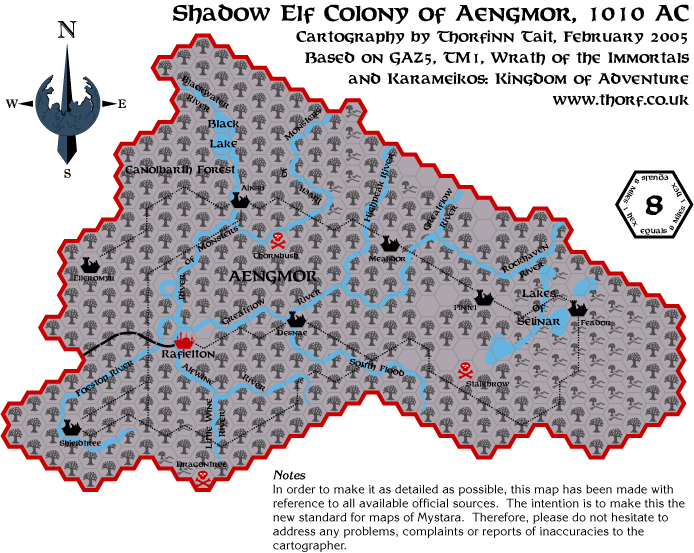 Aengmor, 8 miles per hex, Feb 2005