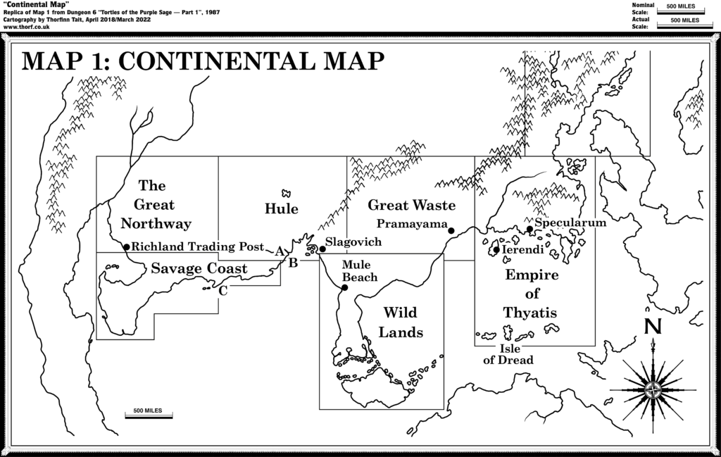 Replica of Dungeon 6's Brun map