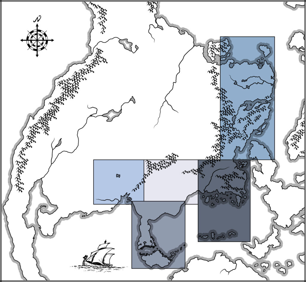 Replica of the Companion Set's Brun map