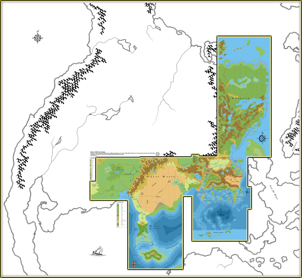 Brun, 24 miles per hex (1984) 100 DPI