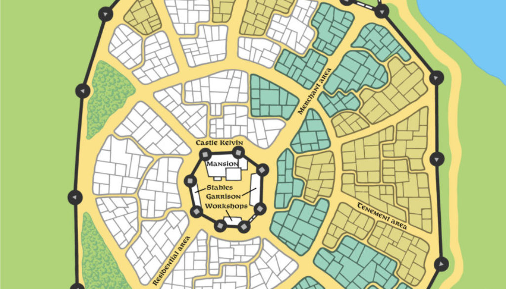 Replica of GAZ1's Kelvin town map