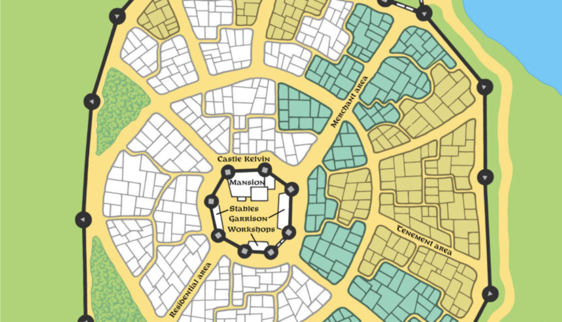 Replica of GAZ1's Kelvin town map