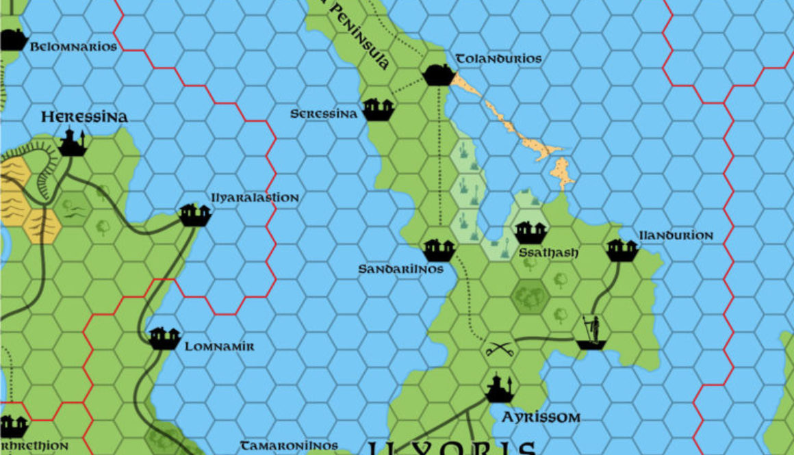 Replica of Geoff Gander’s Ilyoris, 8 miles per hex, March 2021