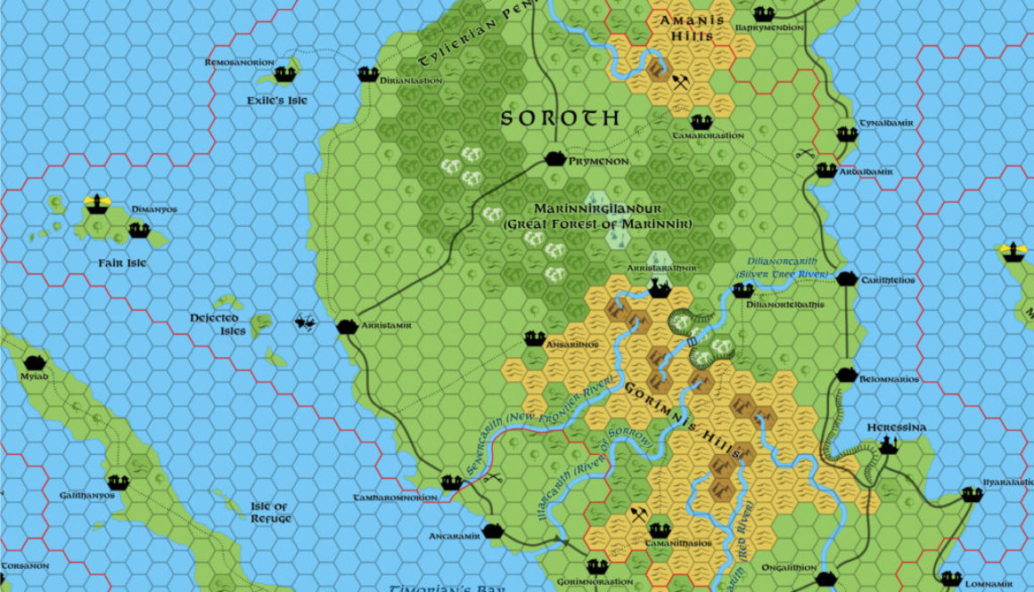 Replica of Geoff Gander’s Soroth, 8 miles per hex, March 2021