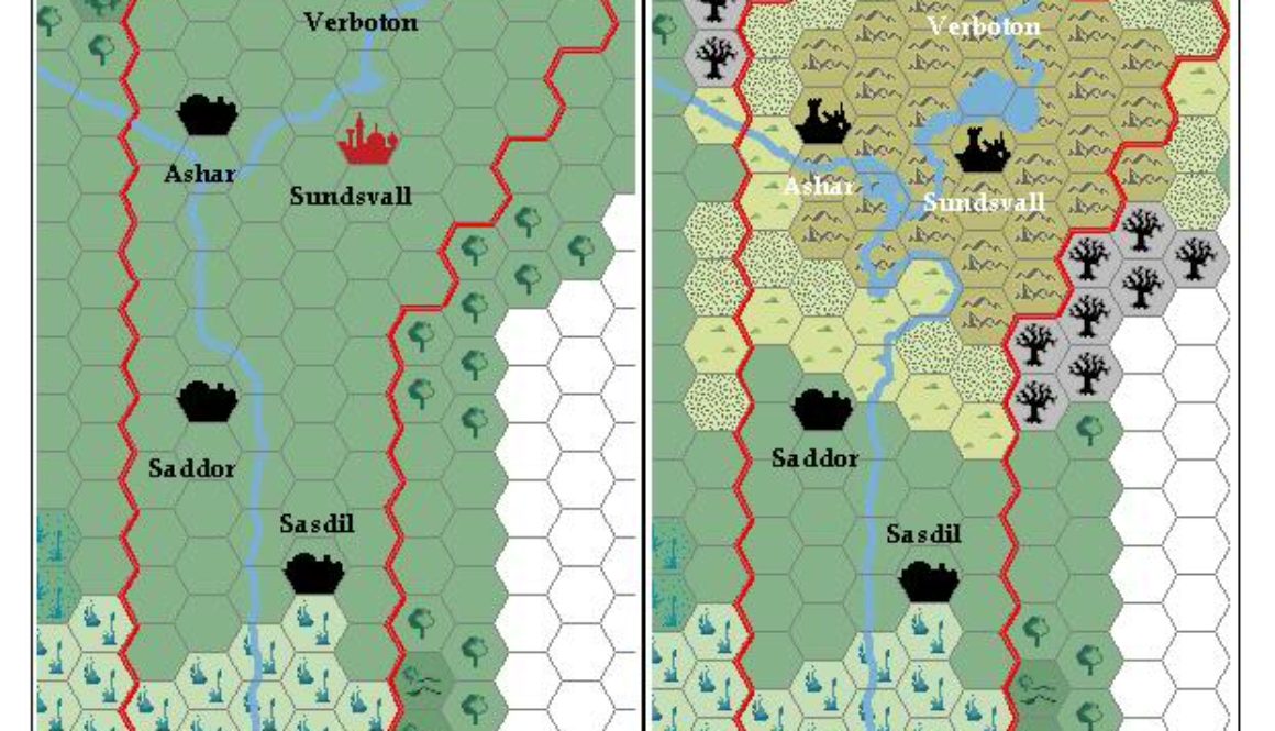 Doomsday Weapon Effect Vertiloch, 24 miles per hex, by Geoff Gander, June 2010