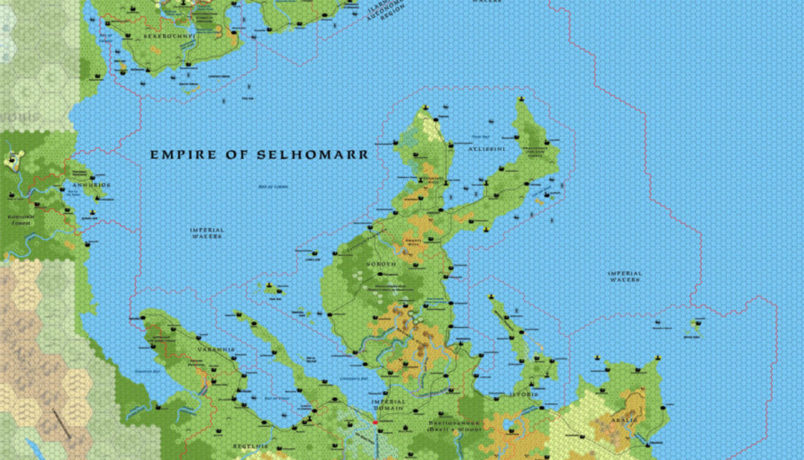 Replica of Geoff Gander’s Selhomarr, 8 miles per hex, March 2021