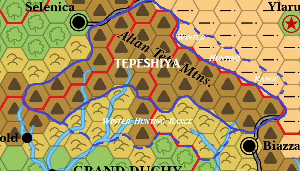 Tepeshiya, 24 miles per hex, by James Mishler, September 2019