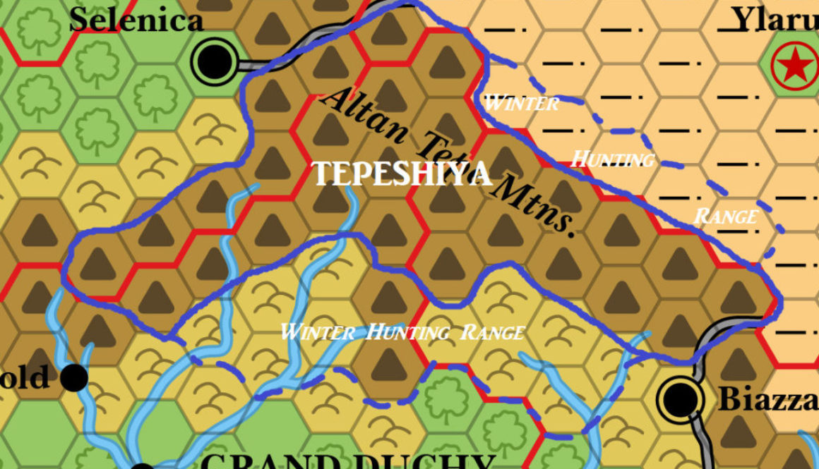 Tepeshiya, 24 miles per hex, by James Mishler, September 2019