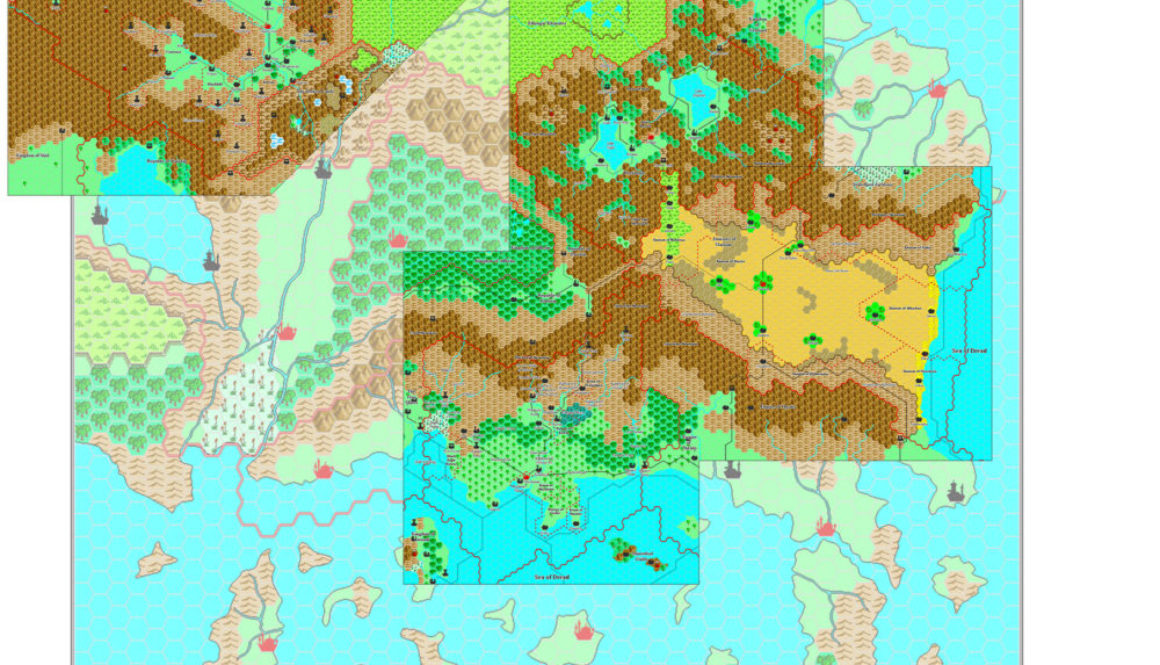 The Known World, 8 miles per hex by Adamantyr, Revised by Thorf, February 2021