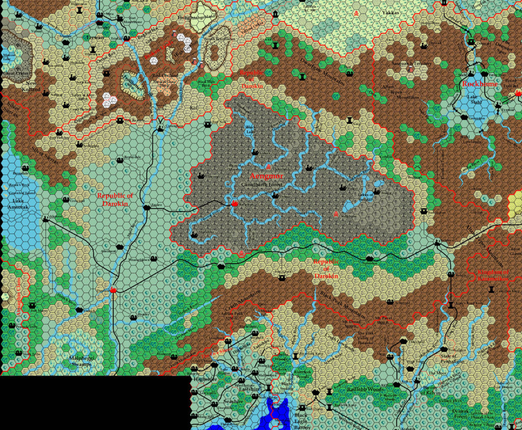 Darokin, 8 miles per hex by Ricardo Matheus, September-October 2000