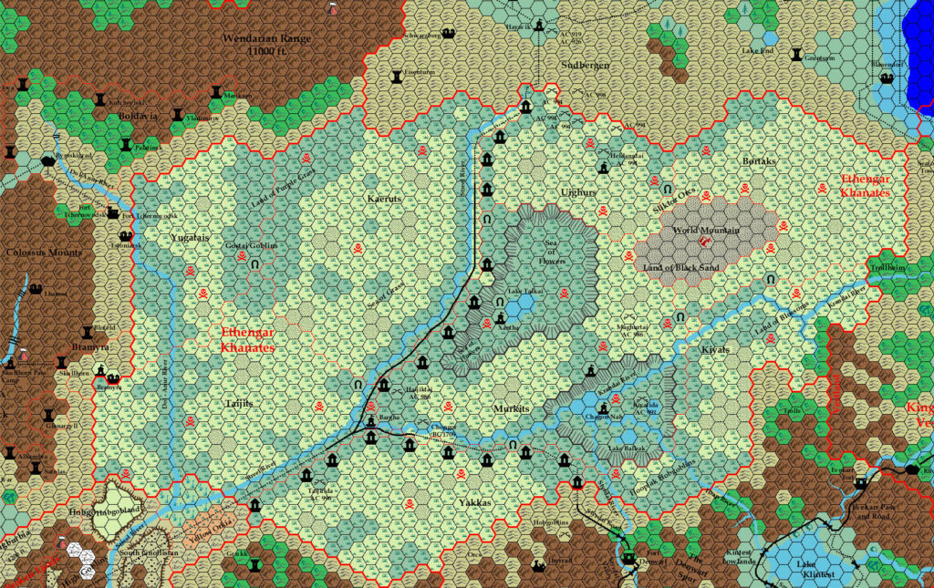 Ethengar, 8 miles per hex by Ricardo Matheus, September-December 2000