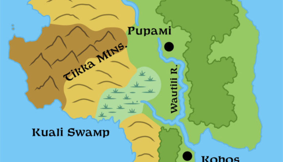 Colourised replica of GAZ4’s map of Safari Island