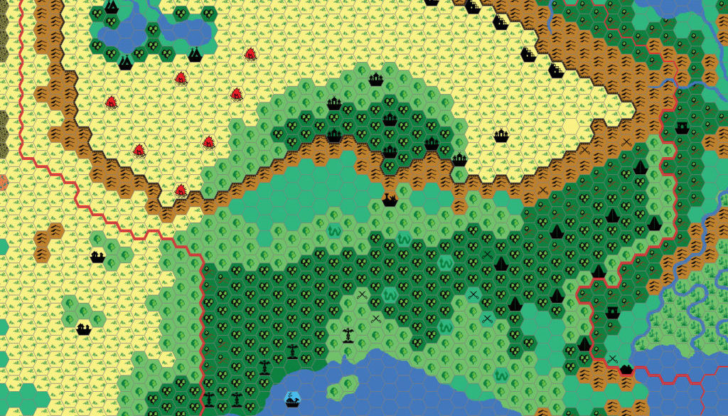 Atruaghin Clans, 8 mile per hex by Andrew Theisen, December 2004
