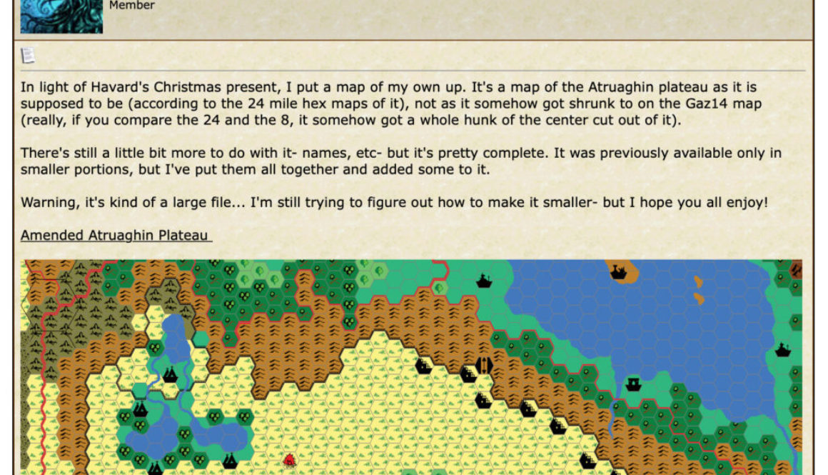 Atruaghin Map — A recreation of the Wizards of the Coast Mystara Message Board thread, with restored links and images.