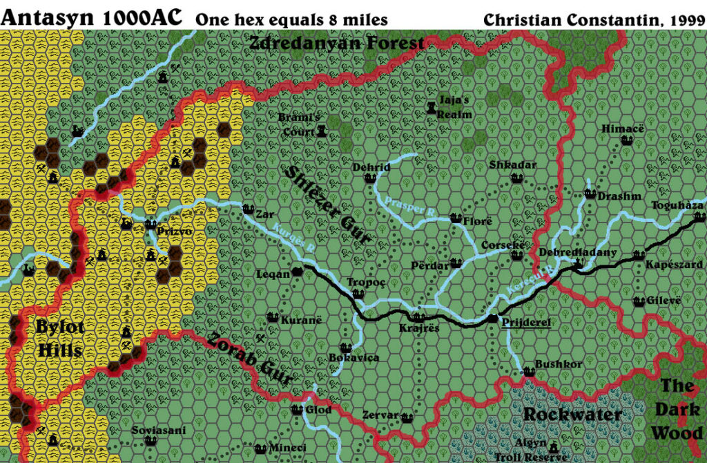 Antasyn, 8 miles per hex by Christian Constantin, August 1999