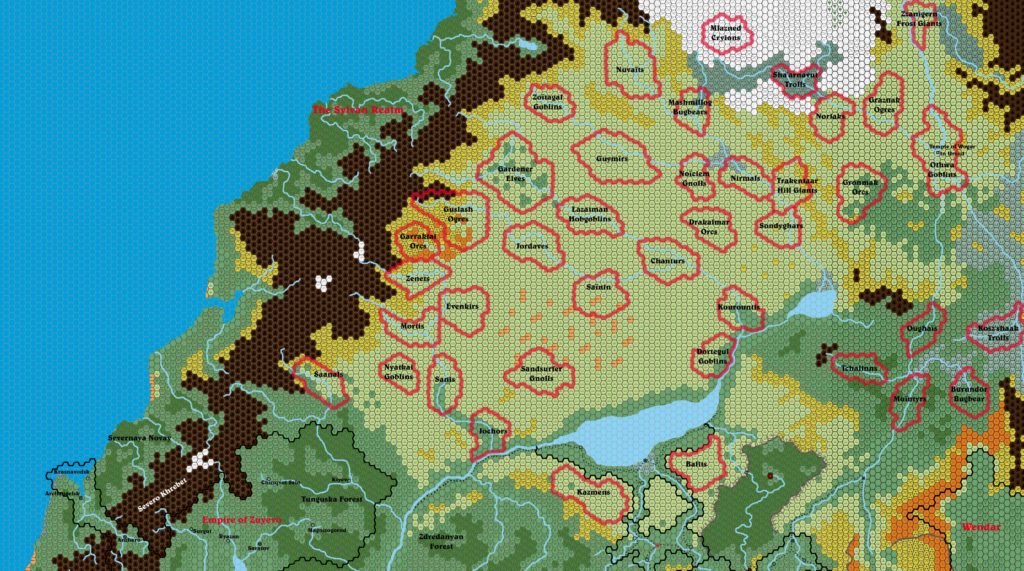 Borea, 24 miles per hex by Christian Constantin, c. September 1999
