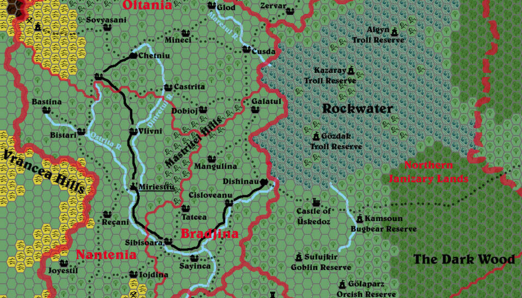 Bulzan, 8 miles per hex by Christian Constantin, July 1999