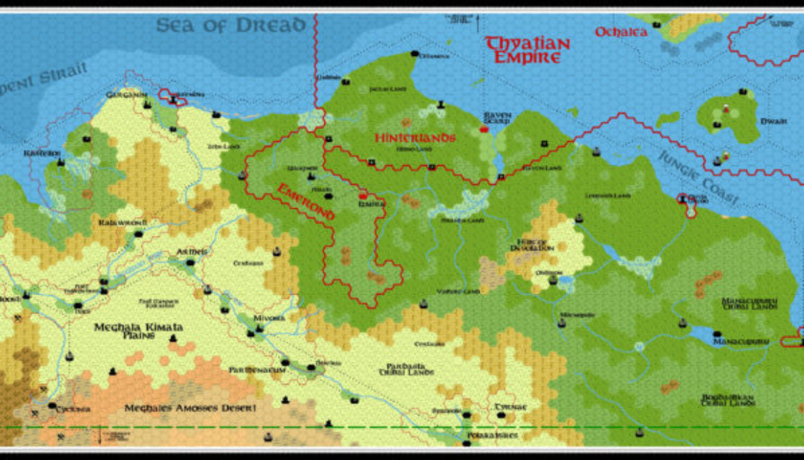 Northeastern Davania, 24 miles per hex by Christian Constantin, February 2014