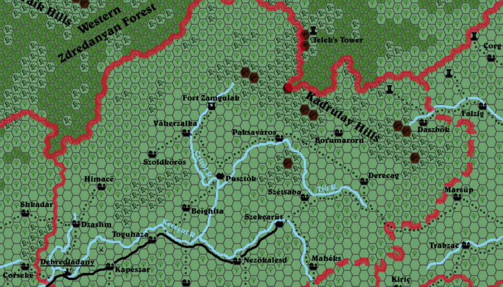 Monzag, 8 miles per hex by Christian Constantin, August 1999