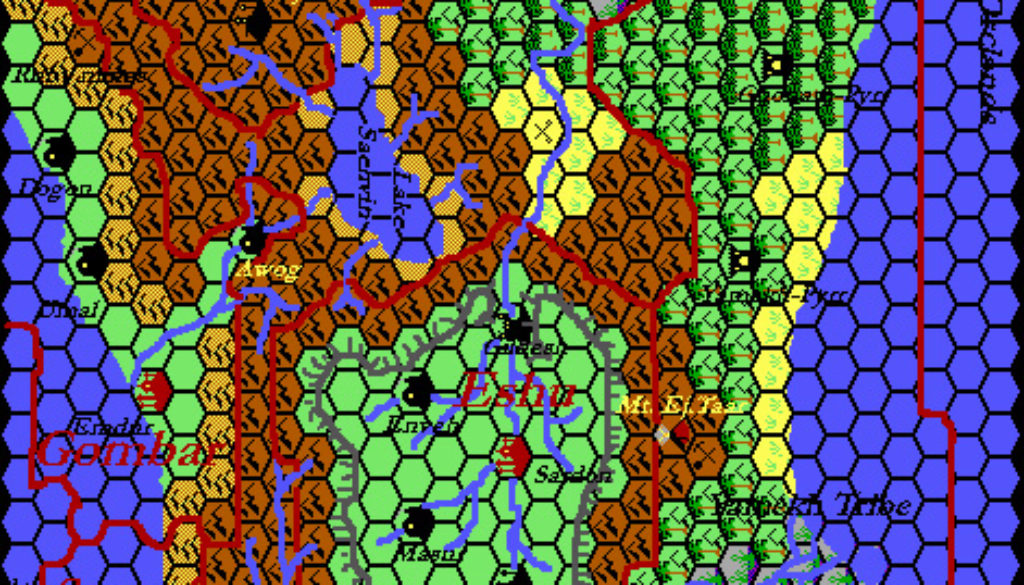 Arm of the Immortals, 24 miles per hex by Thibault Sarlat, September 1999