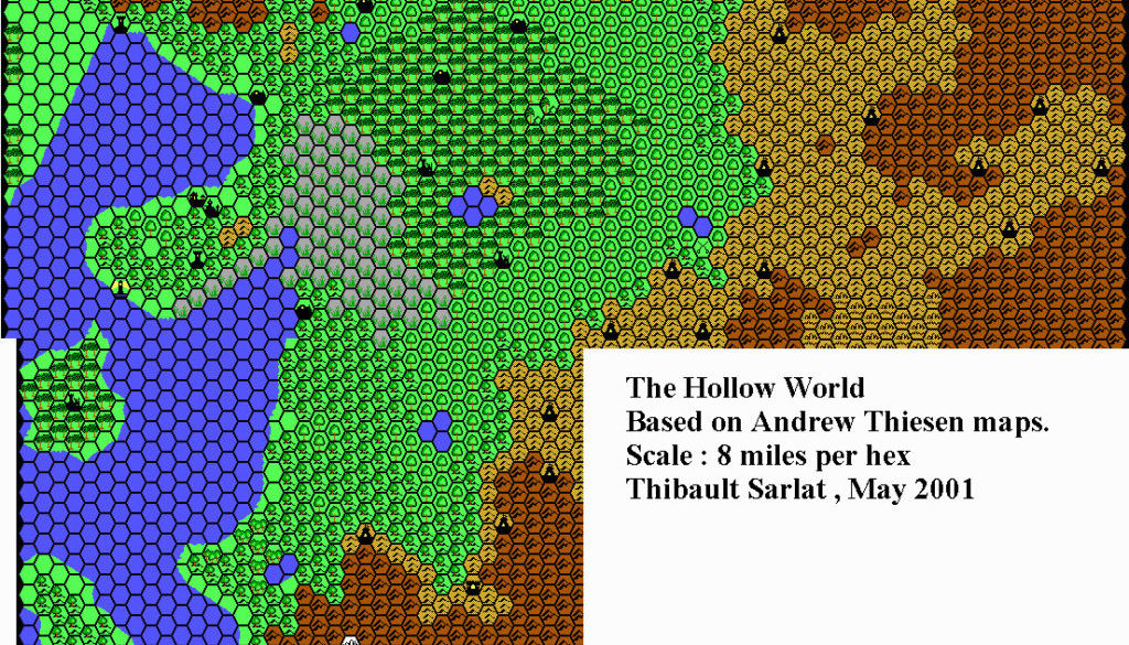 Valley of Hutaaka, 8 miles per hex by Thibault Sarlat, April 2001
