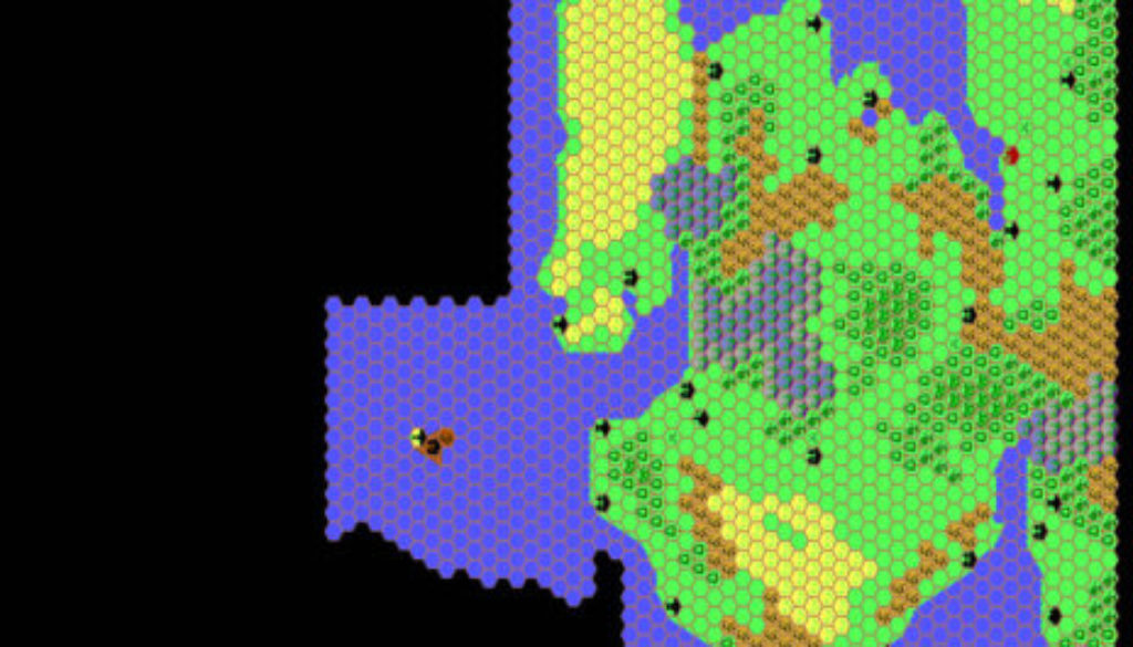 Western Isle of Dawn, 8 miles per hex by Thibault Sarlat, January 1998
