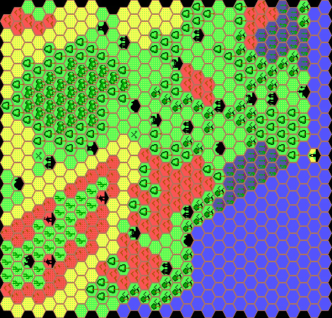 Dragon 175 Savage Baronies, 8 miles per hex by Thibault Sarlat, December 1997