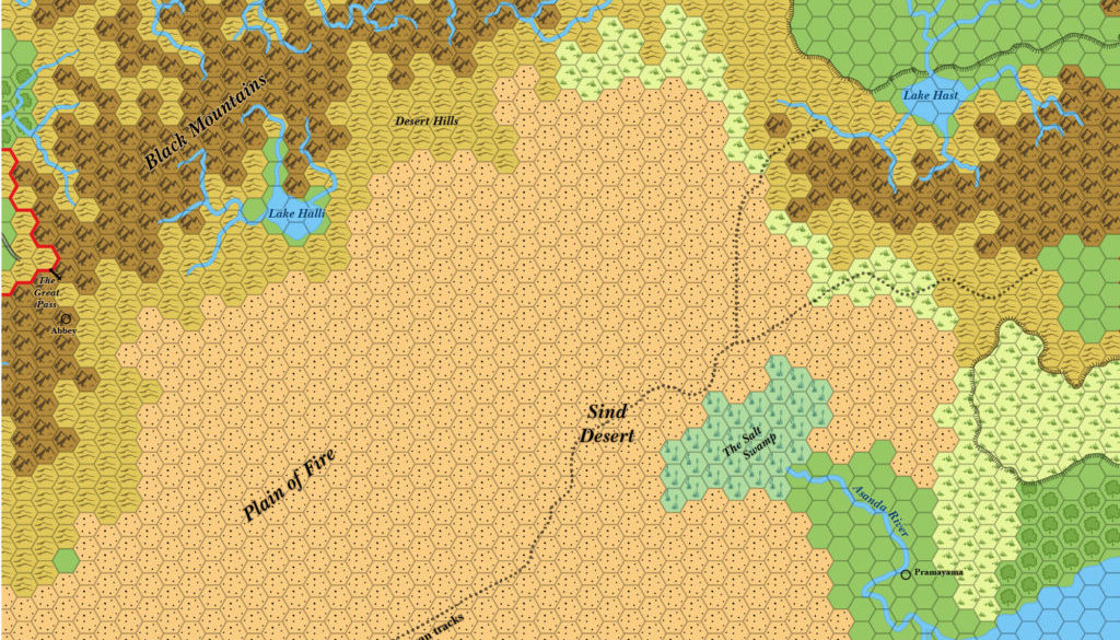 Great Waste, 24 miles per hex (1983)