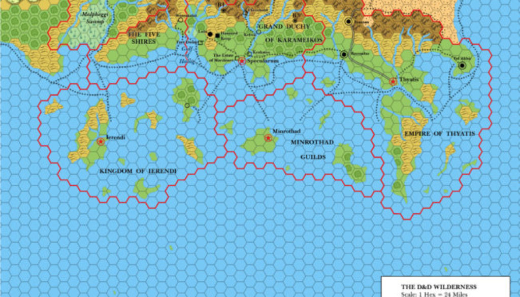 Known World, 24 miles per hex (1983)