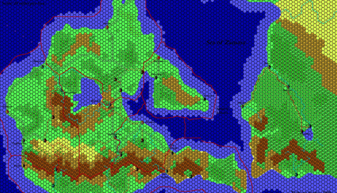 Bellissaria, 24 miles per hex by Thibault Sarlat, November 2000