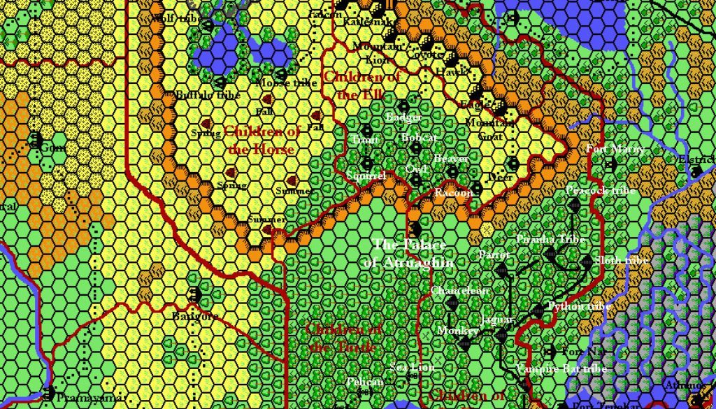 The Atruaghin Clans, 8 miles per hex by Thibault Sarlat, c. September 2001