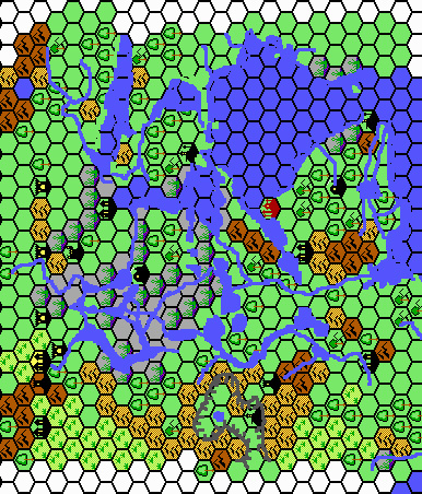 Blackmoor, 24 miles per hex by Thibault Sarlat, December 1999