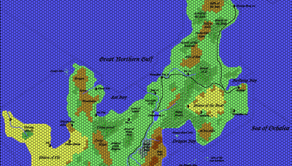 Ochalea, 8 miles per hex by Thibault Sarlat, May 2005