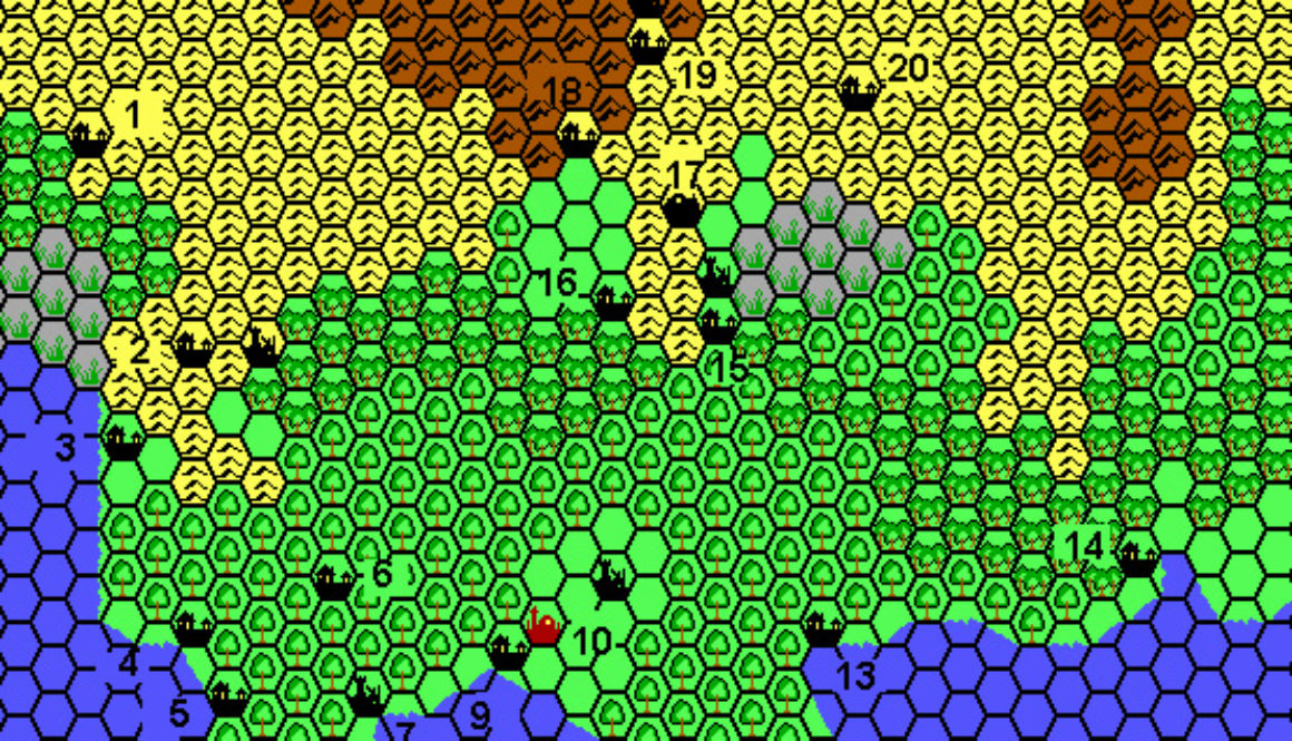 Traladara 960 AC, 8 miles per hex by Thibault Sarlat, February 2001