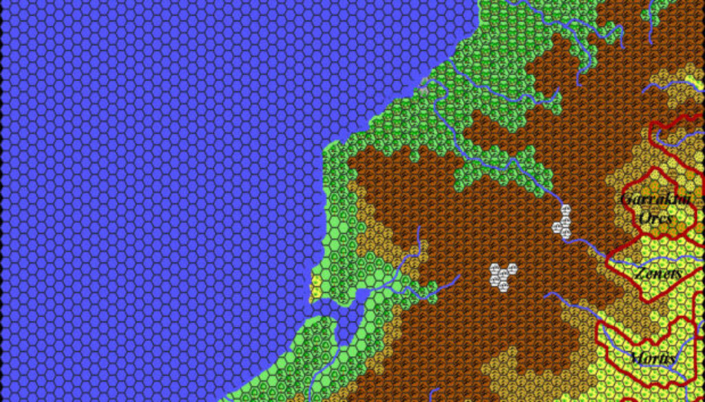 Western Borea, 24 miles per hex by Thibault Sarlat, August 2000