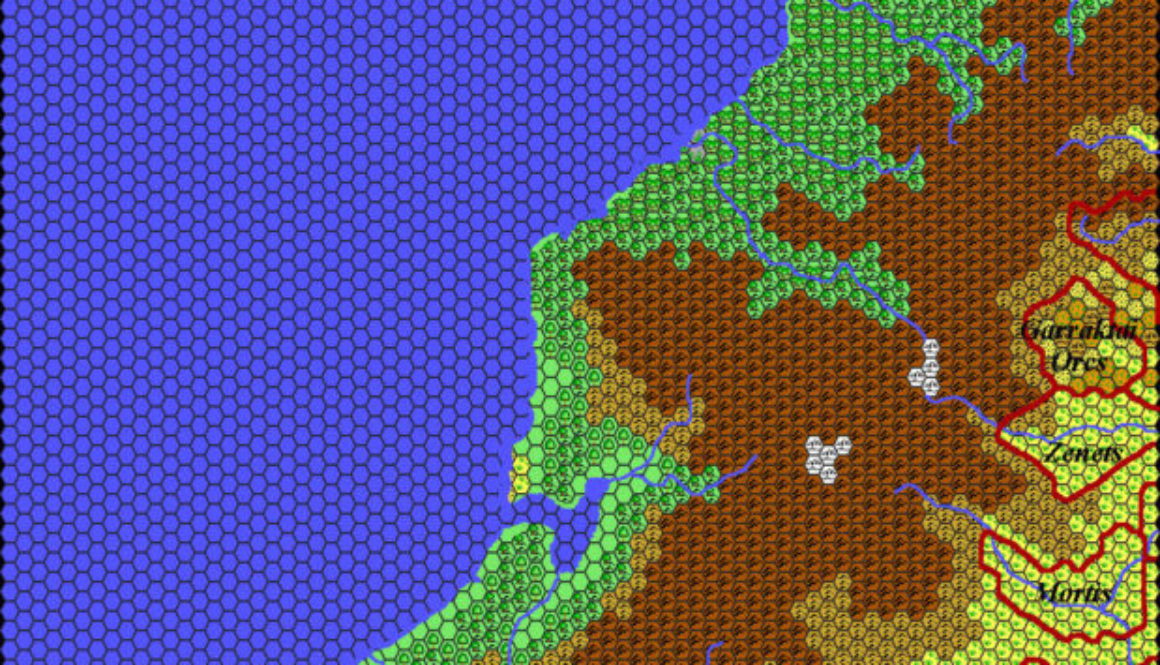 Western Borea, 24 miles per hex by Thibault Sarlat, August 2000