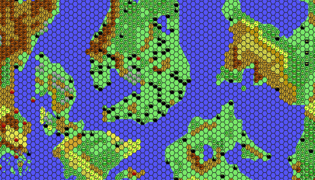 The Alphatian Empire, 72 miles per hex by Thibault Sarlat, May 2001