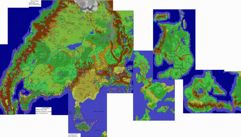 Brun, 24 miles per hex by Thibault Sarlat, November 2000 (Revised Palette)