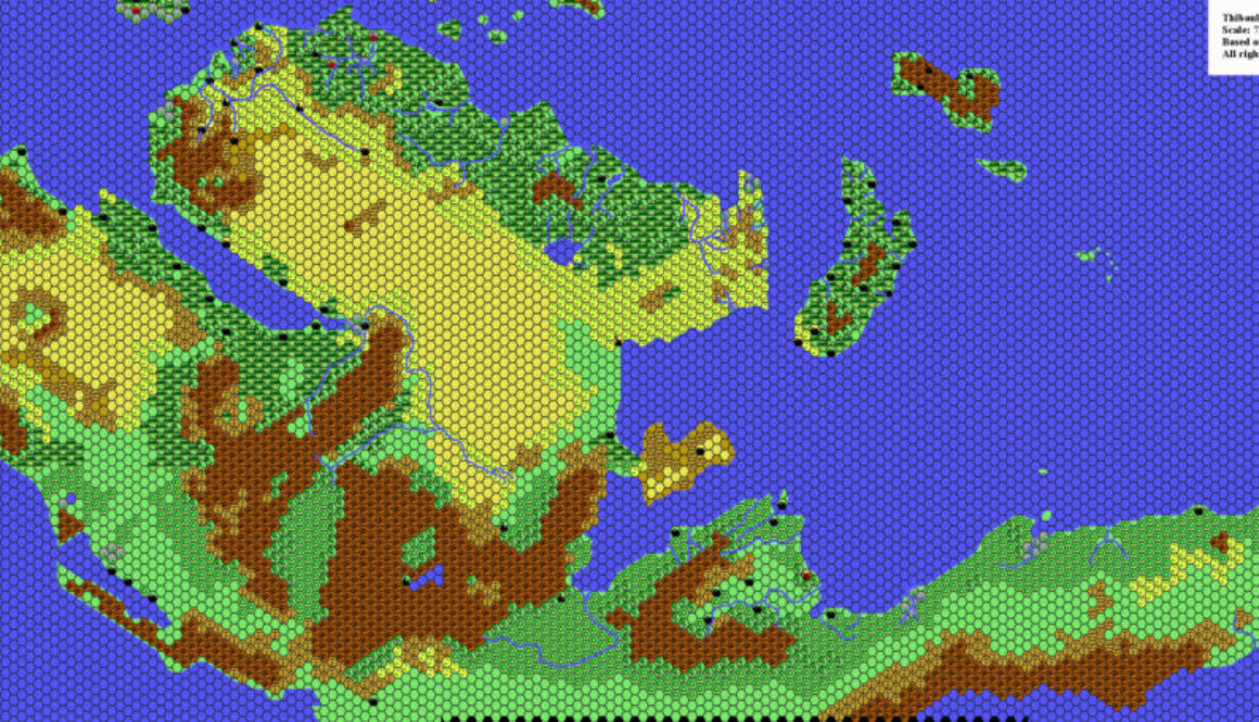 Davania, 72 miles per hex by Thibault Sarlat, December 2003