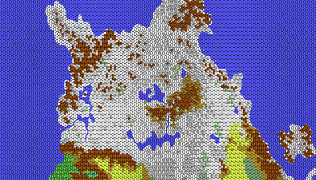Hyborea, 24 miles per hex by Thibault Sarlat, September 2001