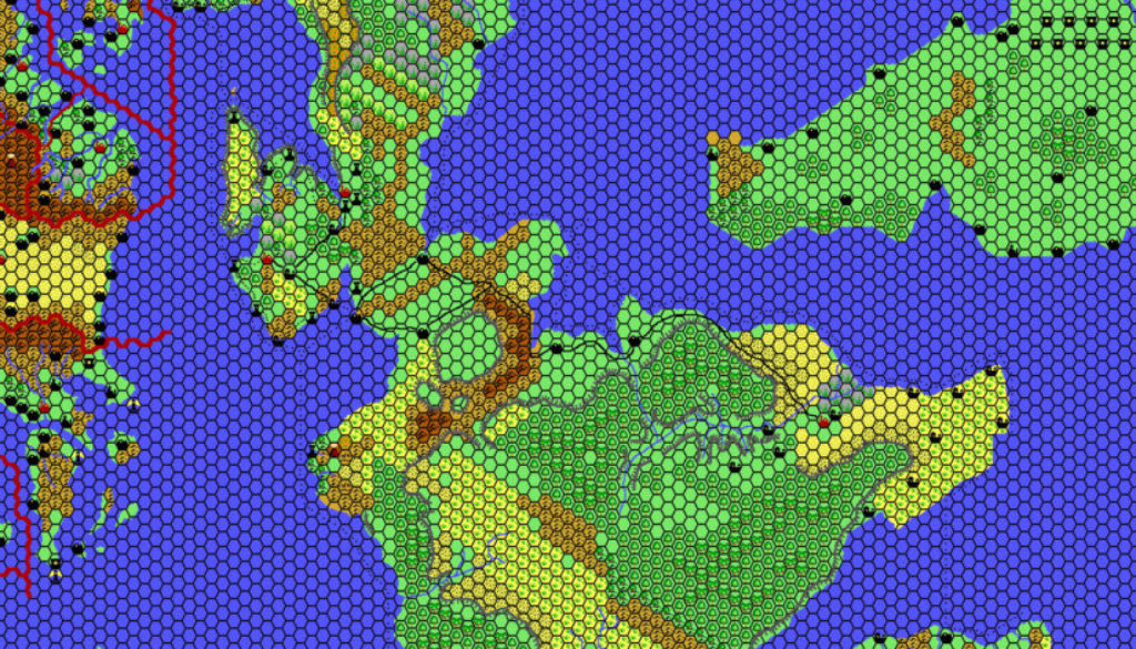 Isle of Dawn, 24 miles per hex by Thibault Sarlat, April 2002 (Expanded)