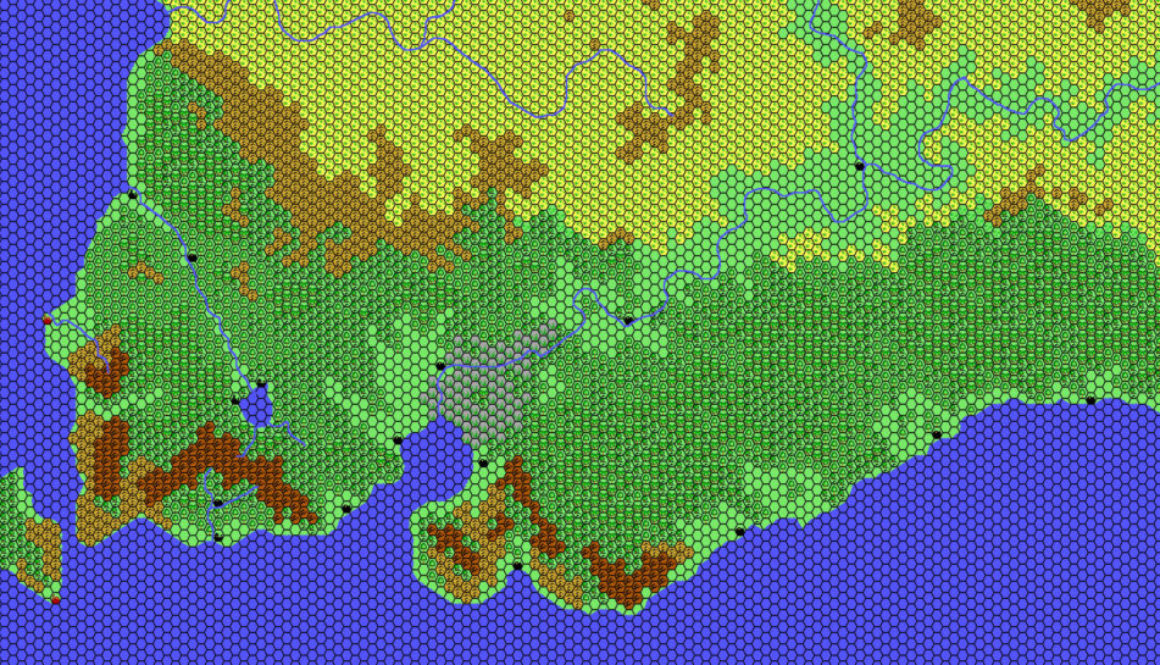 Minaea, 24 miles per hex by Thibault Sarlat, April 2002