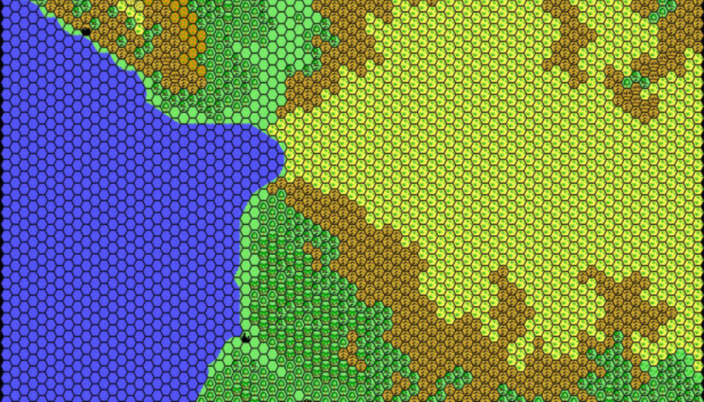 Minaea West, 24 miles per hex by Thibault Sarlat, December 2001
