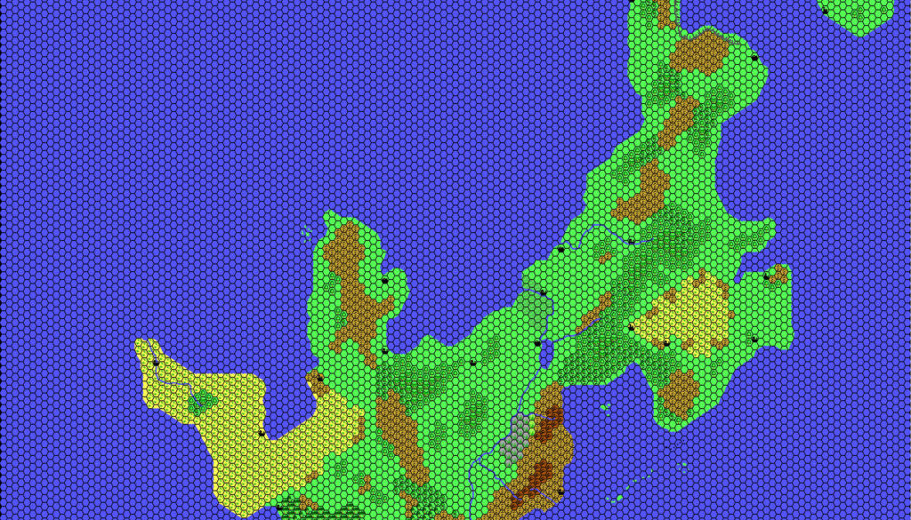 Ochalea, 8 miles per hex by Thibault Sarlat, March 2003