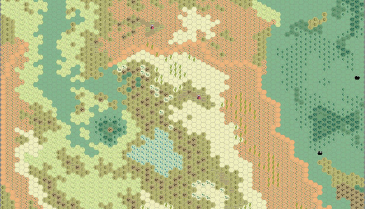 Adri Varma Plateau, 8 miles per hex by Thibault Sarlat, July 2005