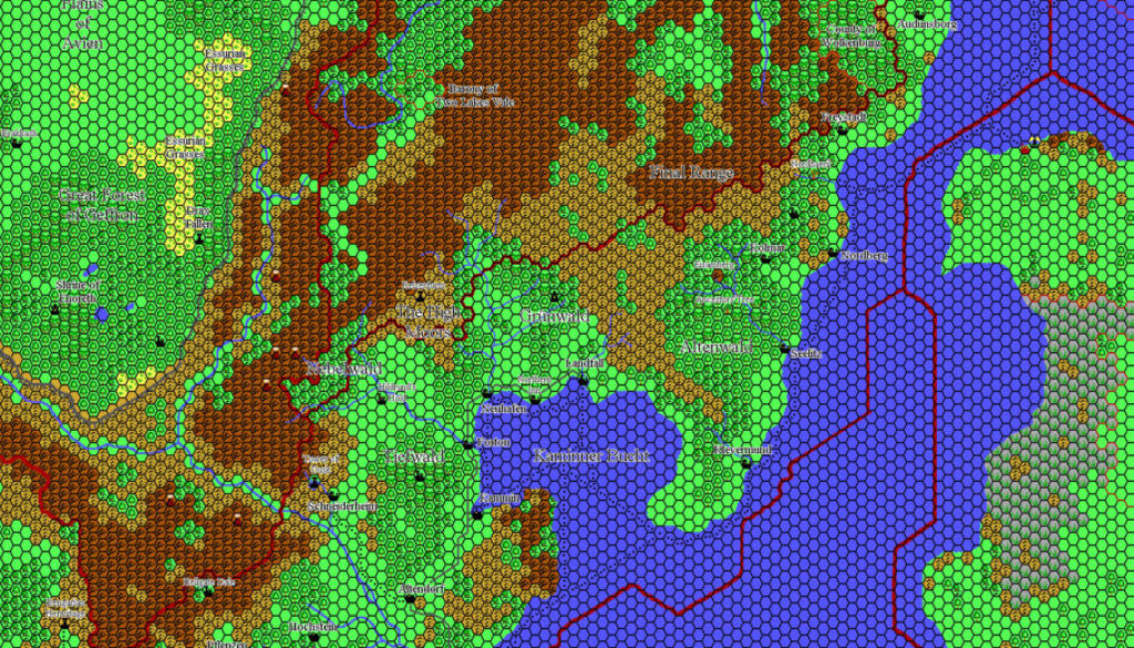 Heldann, 8 miles per hex by Thibault Sarlat, August 2004 (?)