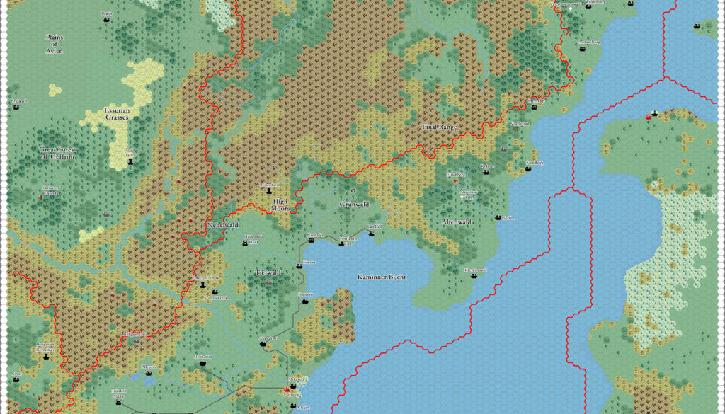 Heldann, 8 miles per hex by Thibault Sarlat, August 2004