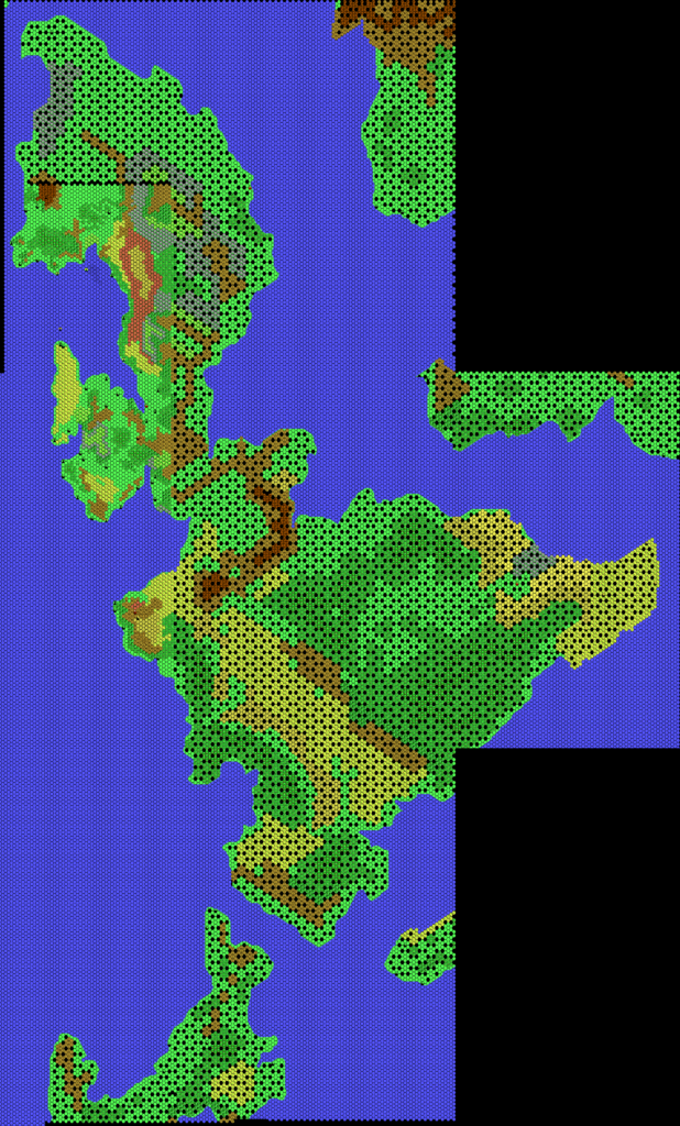 Isle of Dawn, 24 miles per hex by Thibault Sarlat, April 2001