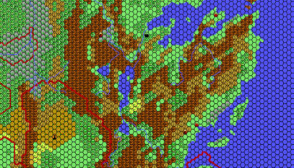 Norwold, 24 miles per hex by Thibault Sarlat, September 2002