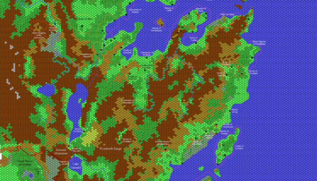 Norwold, 8 miles per hex by Thibault Sarlat, October 2002